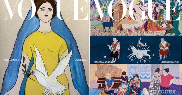 Polish Vogue came up with two very unexpected covers for April
