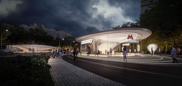 A Zaha Hadid Architects tervezi Moszkva új metróállomását