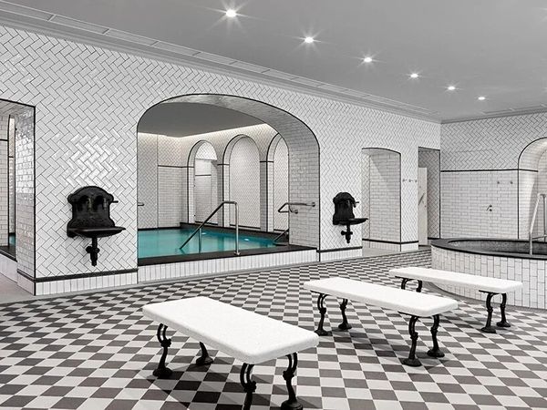 The 150-year-old bathhouse in St Petersburg has been restored