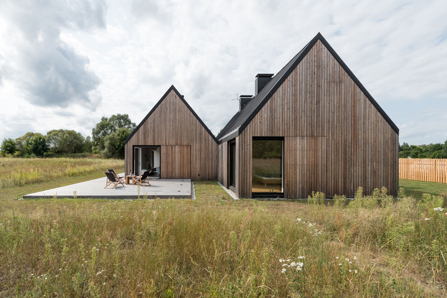Wooden house inspired by characteristic Polish houses