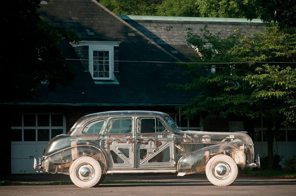 Átlátszó szellemautó | 1939 Pontiac Deluxe Six Plexiglas