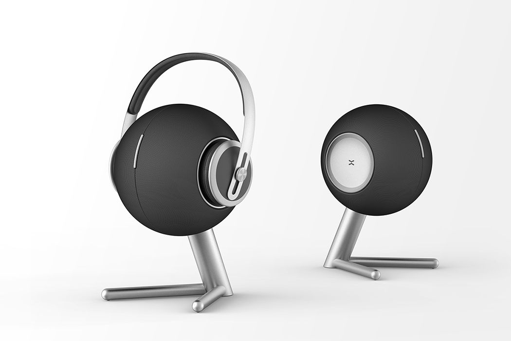 Speaker and headphones in one, on your desk