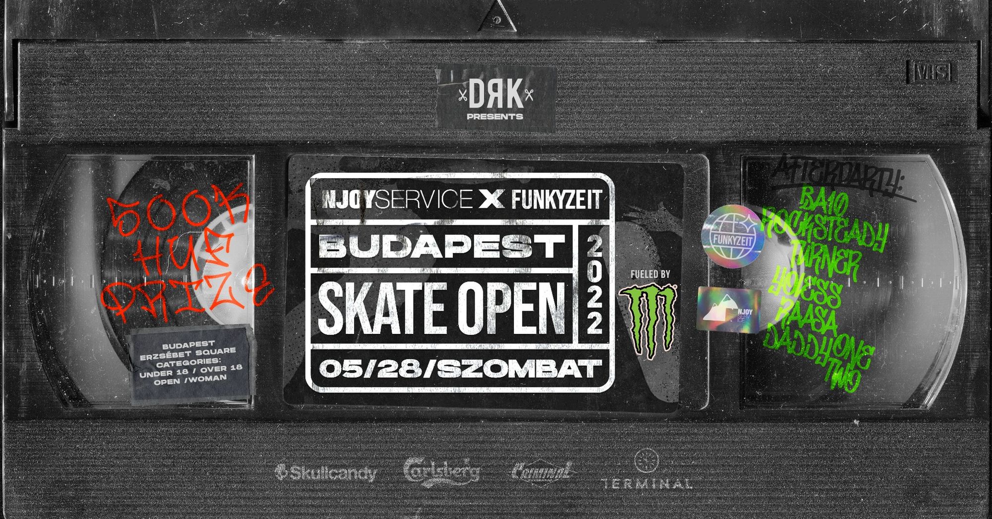 DRK Budapest Skate Open: pénzdíjas nemzetközi gördeszka verseny Budapest szívében