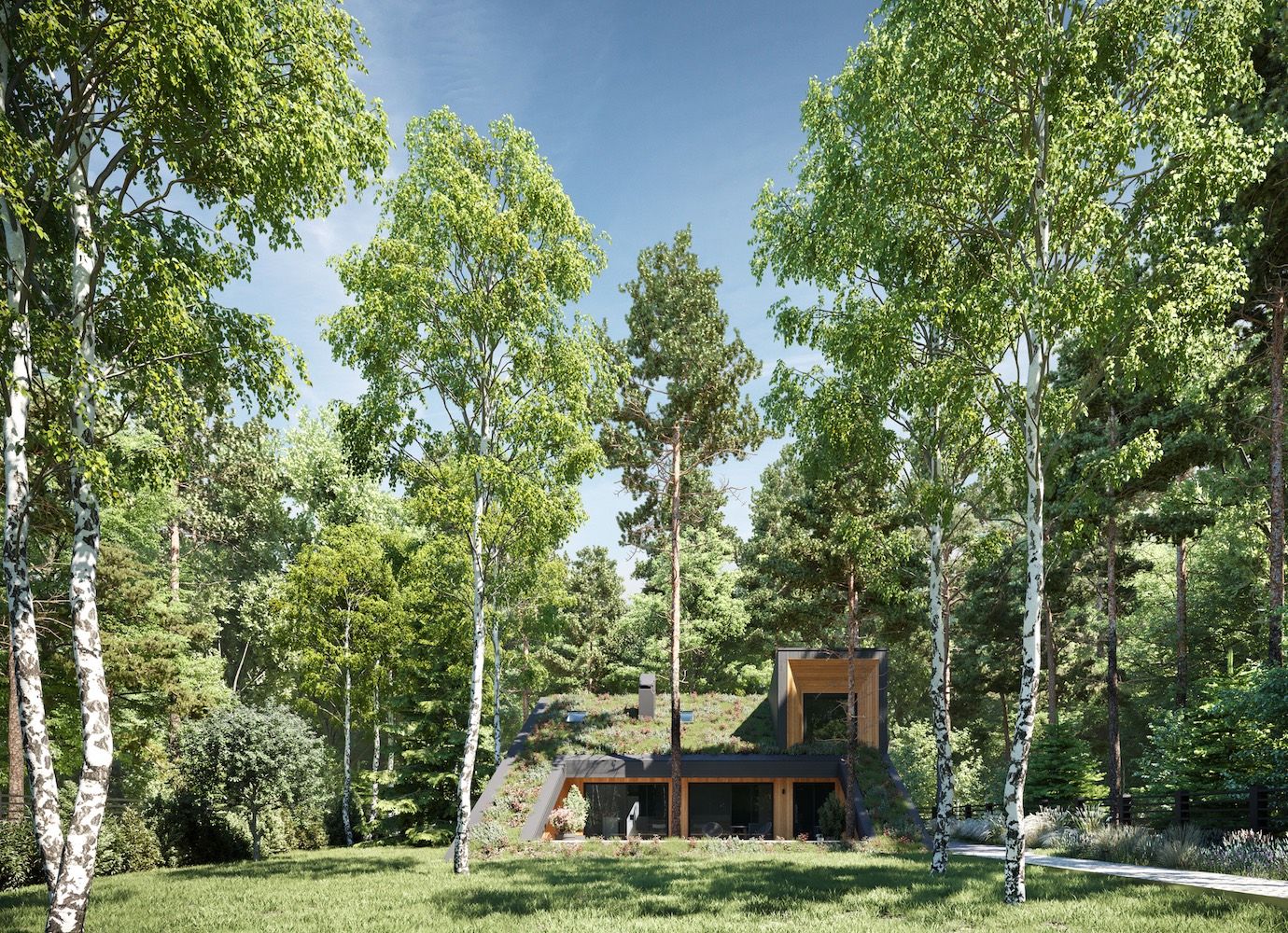 Fák köré épített moszkvai otthon