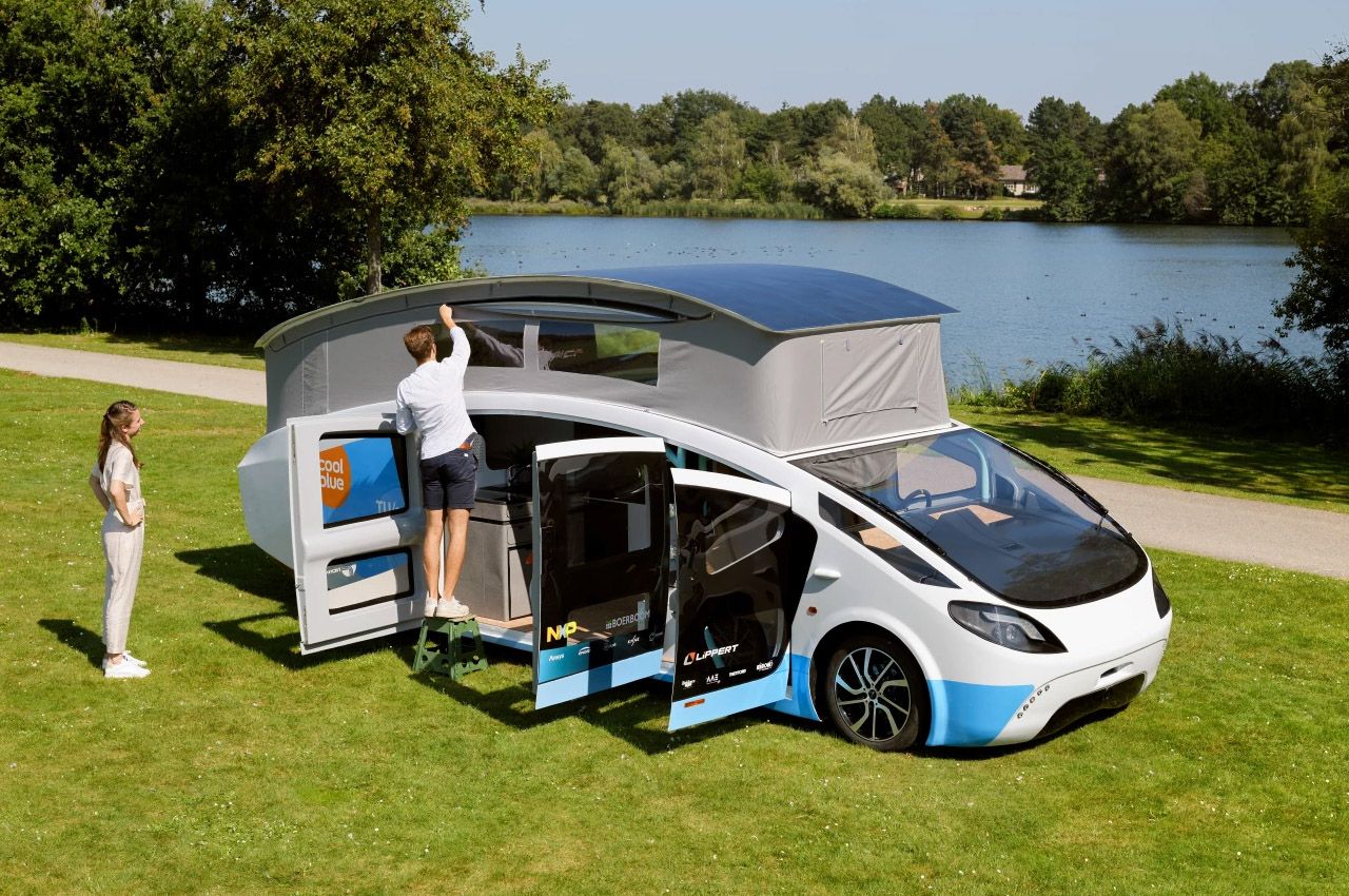 Solar-powered camper van built by university students