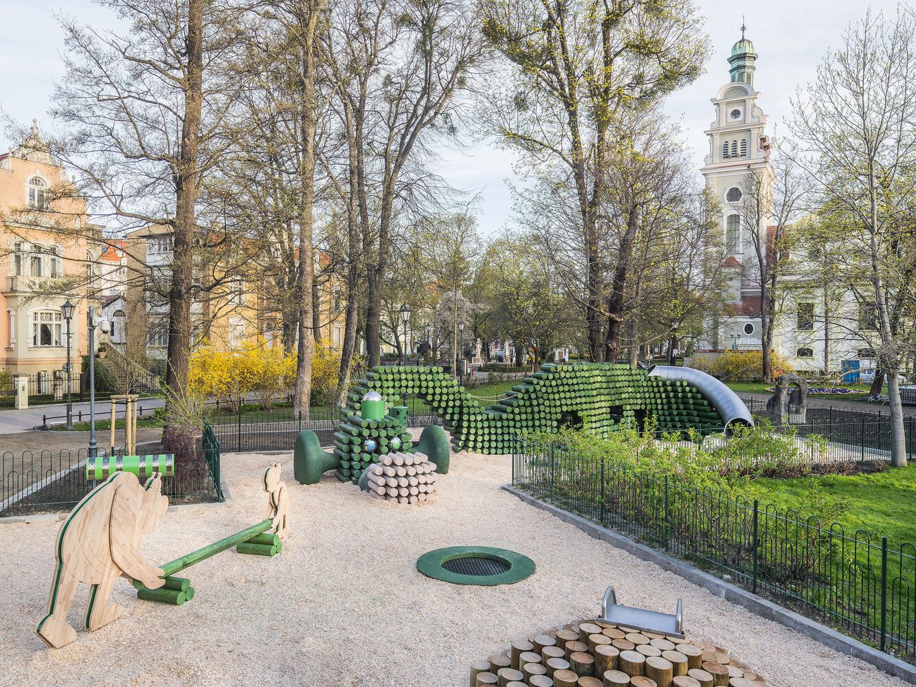 A popular Polish comics' characters come to life on this special playground!