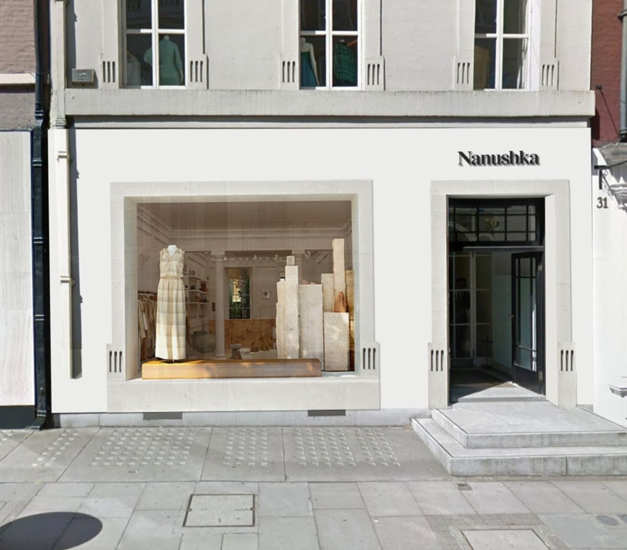 Hotelek hangulatát idézi a Nanushka frissen megnyílt üzlete Londonban