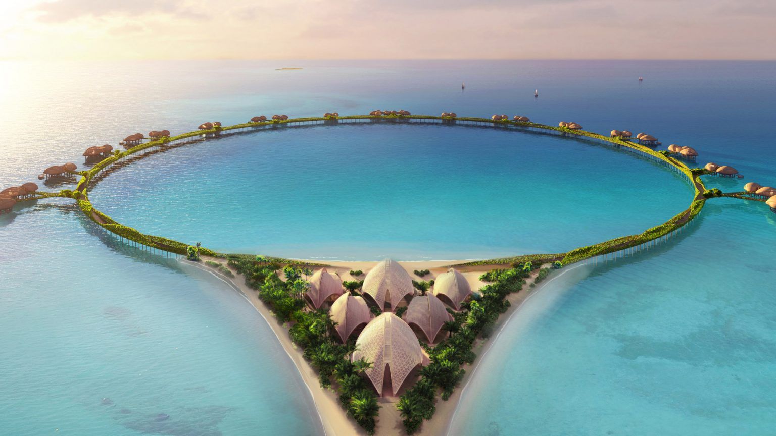 Hotel on stilts on the Red Sea | Foster+Partners