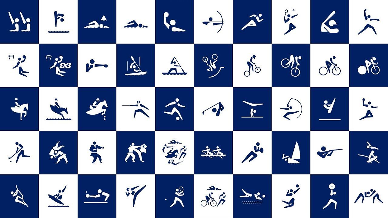 Tokyo 2020 - kinetic sport pictograms