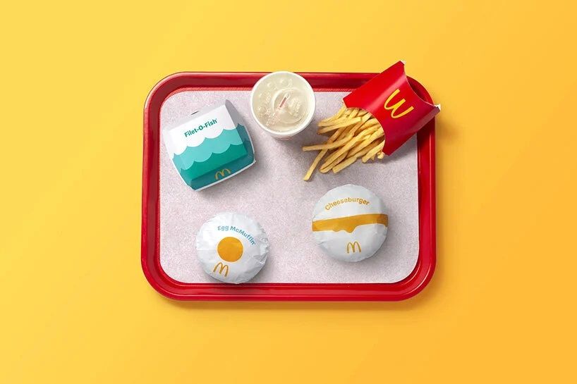McDonald's products are spruced up by new, illustrative packaging