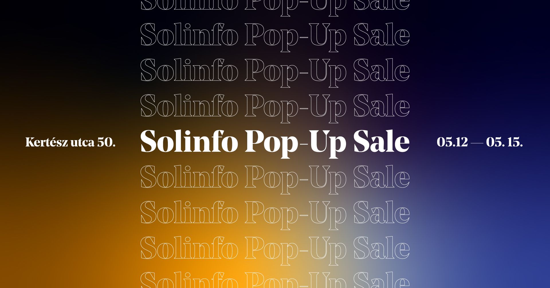 Warehouse sale at Solinfo