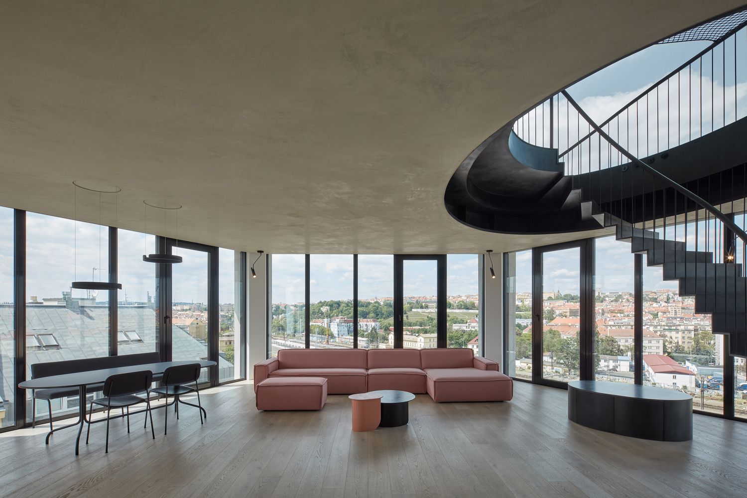 You can see all Prague from this special penthouse apartment