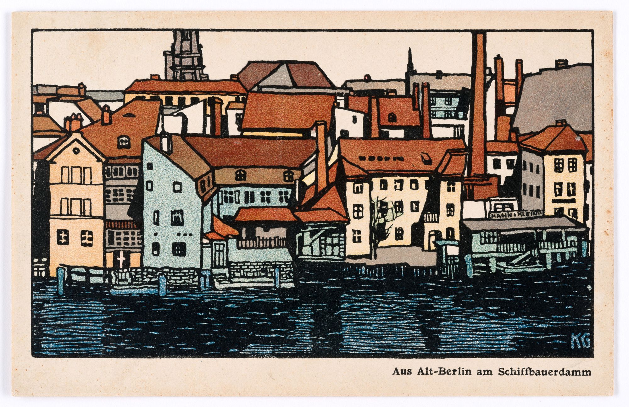 A századfordulós Berlint is láthatjuk vidám szecessziós képeslapokon