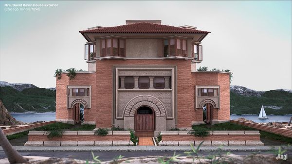 Frank Lloyd Wright soha meg nem épült házait keltették életre 3D-ben