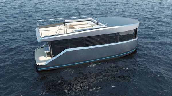 Electric yacht with sauna and solar-paneled roof | Max Zsivov