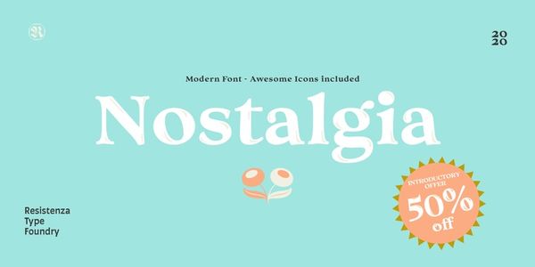 The Nostalgia font | Resistenza