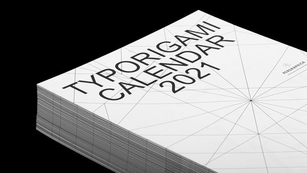 TYPORIGAMI | The new DE_FORM calendar is out now