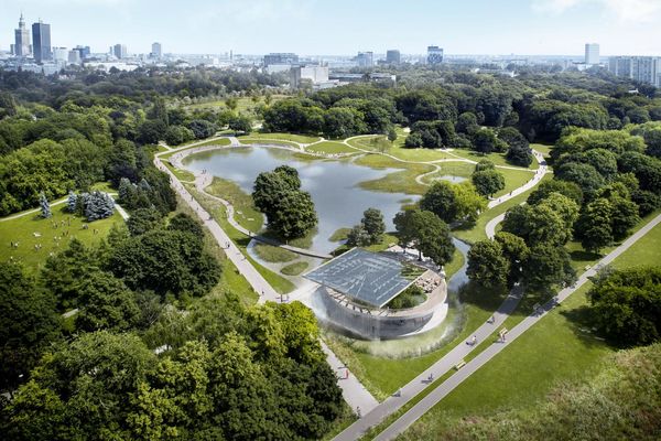 Célegyenesben Varsó egyik legnépszerűbb parkjának korszerűsítése