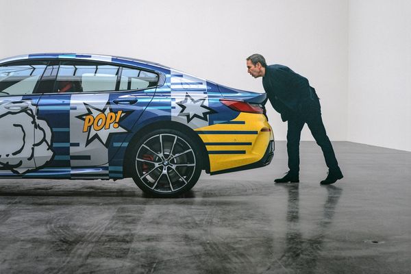 Jeff Koons used a BMW as his canvas this time