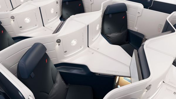 Air France revamps with curved business seats and sliding doors
