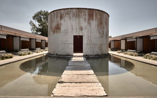 Luxury hotel out of a rusted wine factory | K-Studio