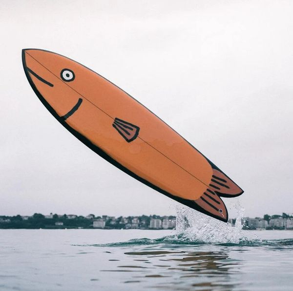 One last sip of summer: hand-painted surfboards by Jean Jullien