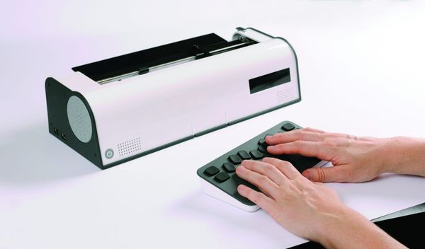 A Braille typewriter, with a modern a twist | Metaphor