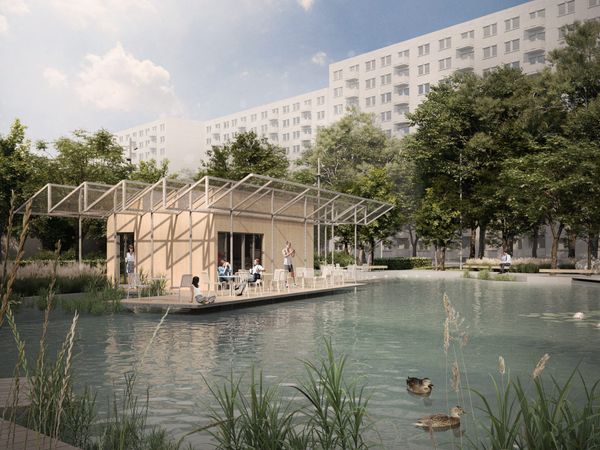 An eco-park combining local needs and green aspects at the heart of Vizafogó, Budapest