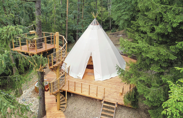 Luxury indian tent in the middle of the forest | Teepee & Spa
