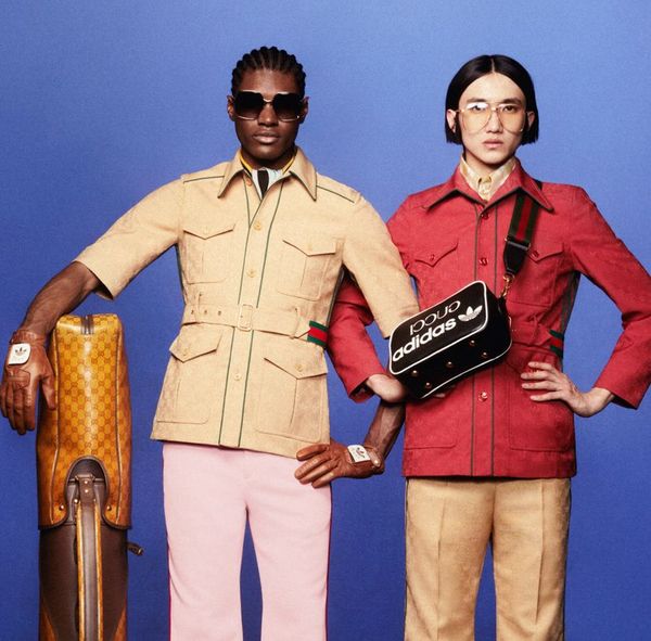 A special 80s-inspired fitness catalog accompanies the Adidas x Gucci collab