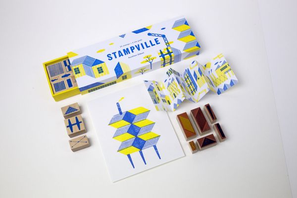 Playing with building blocks on paper | Stampville