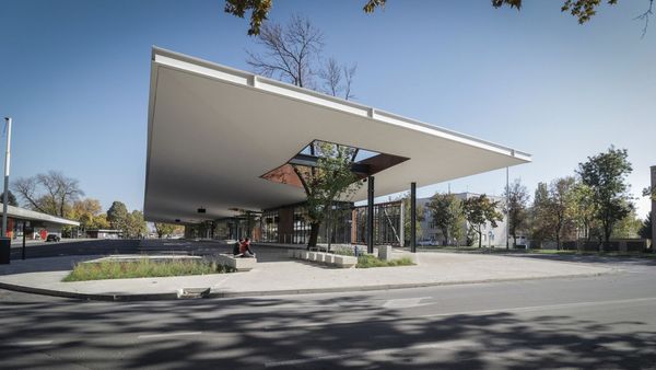 This Croatian bus station is built around trees