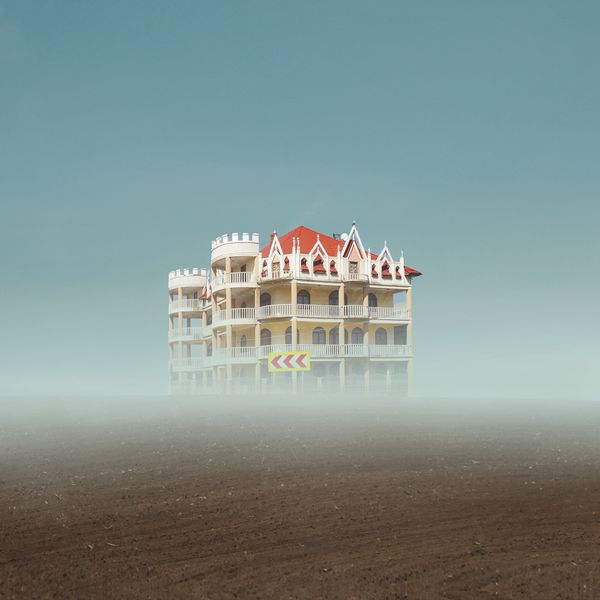 Romanian homes in foggy landscapes | Felicia Simion