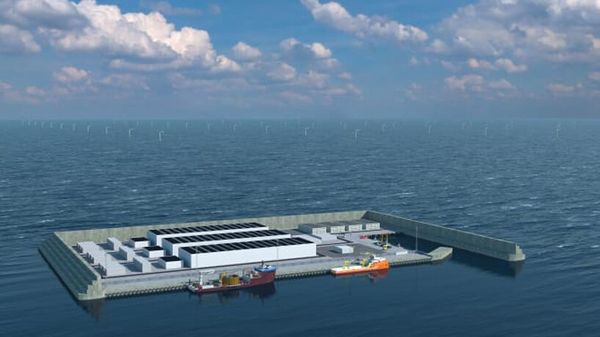 Denmark is building a wind power hub in the North Sea