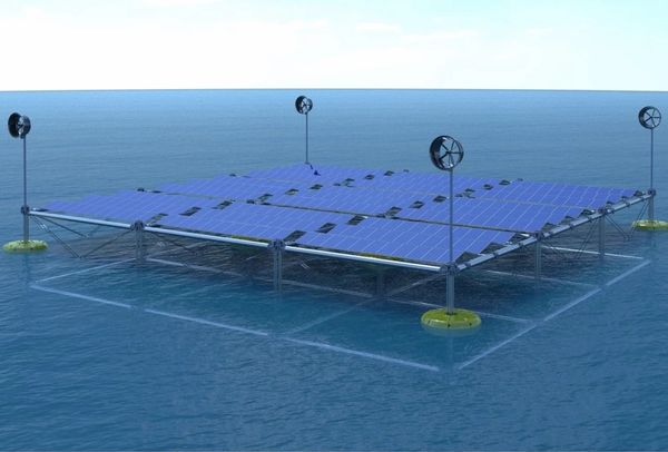 Floating green power platform