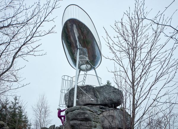 A lookout that pays tribute to bobsleigh racers