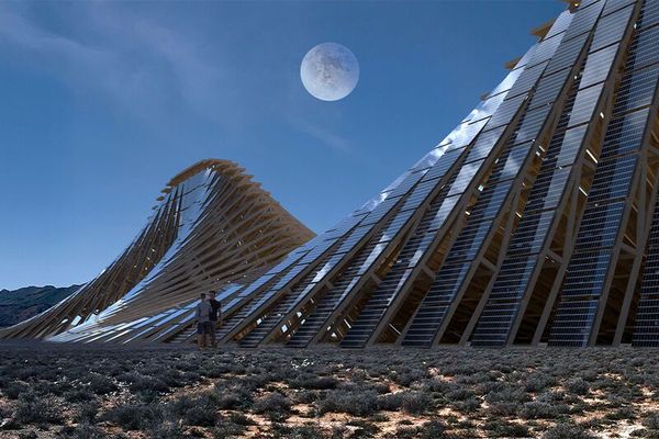 A rippling “solar mountain” in the Nevada desert | NUDES