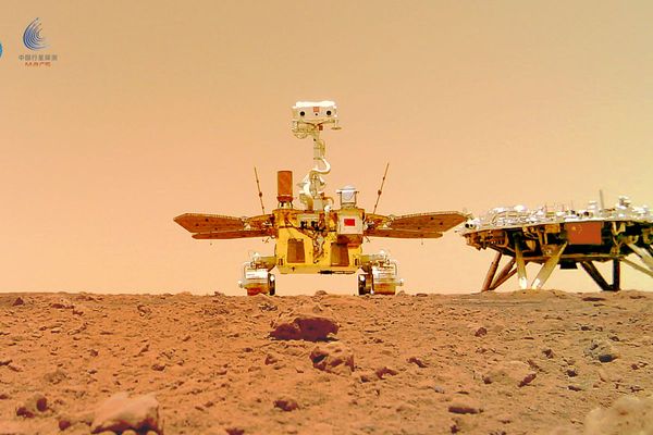 China’s Mars rover has sent a selfie