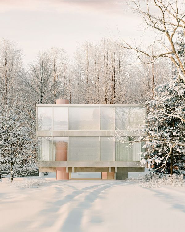 An imaginary house inspired by the winter wonderland