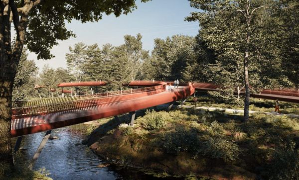 A new footbridge was built in Sofia’s popular park