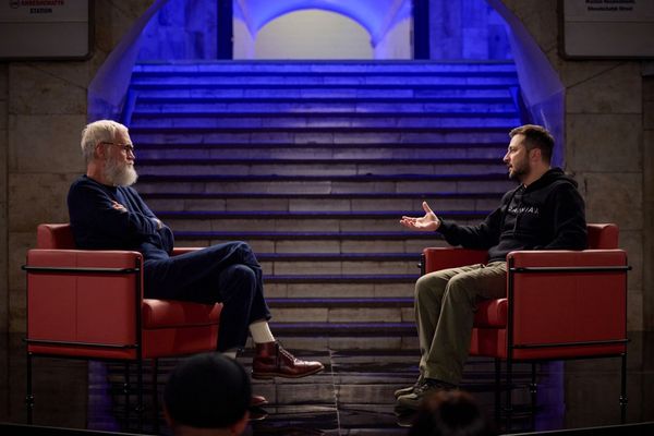 Letterman interviewed President Zelensky underground