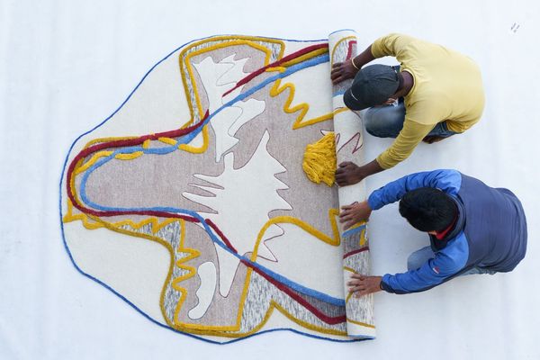 Cultural cavalcade woven into rugs | Atelier Kairos