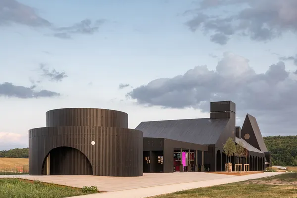Hospitality center built in the spirit of the new Russian style in Russia