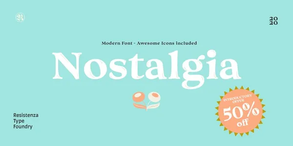 A Nostalgia betűtípus | Resistenza