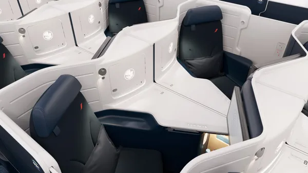 Air France revamps with curved business seats and sliding doors