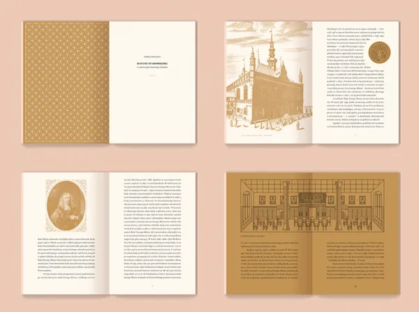 Gdańsk Old Town Hall on magical illustrations