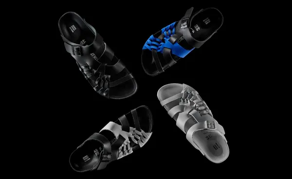 Birkenstock slippers with a bold design