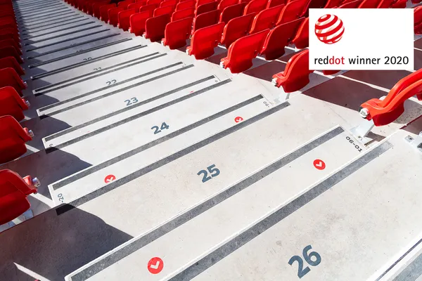 Puskás Arena’s wayfinding system receives a Red Dot award