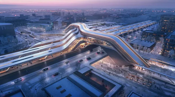 Tallin vasúti csomópont I Zaha Hadid
