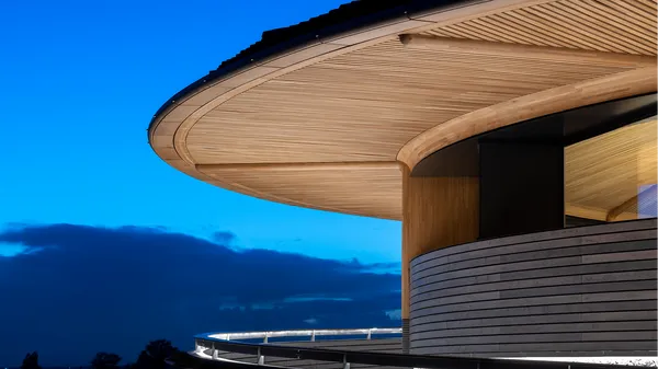 Circular-plan wine castle from Foster + Partners